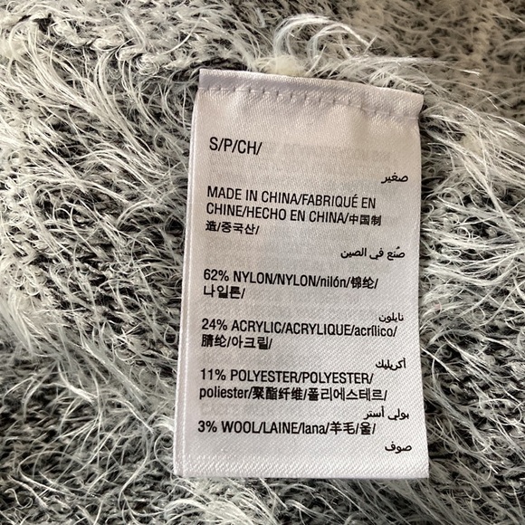 Alfani small open long cardigan black and white - Picture 14 of 14